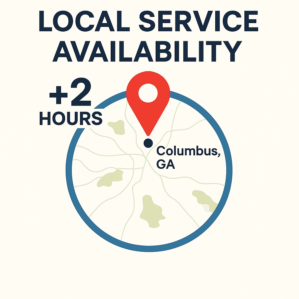 Local service availability illustration